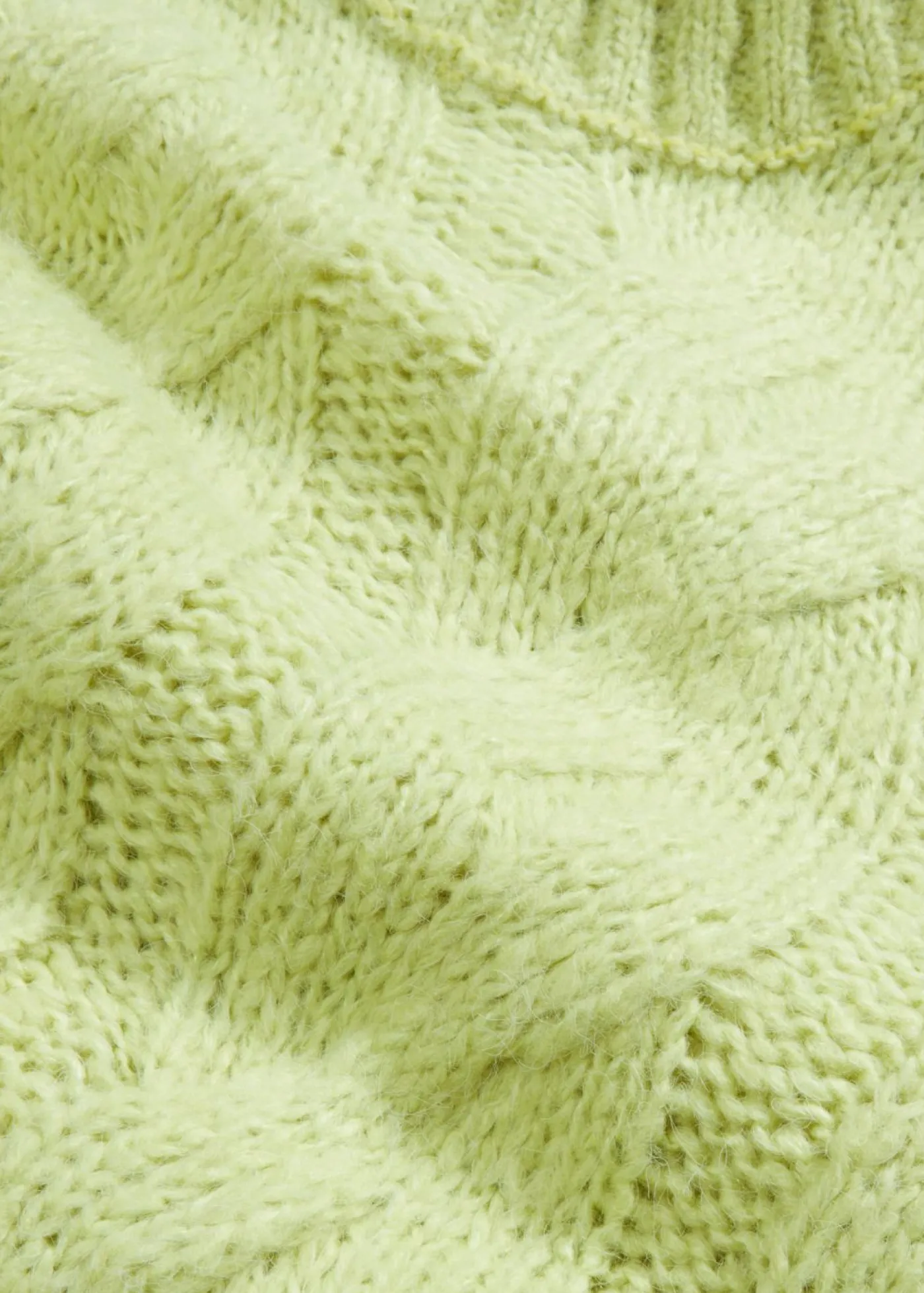 bonprix bonprix Jersey con patrón trenzado Verde menta