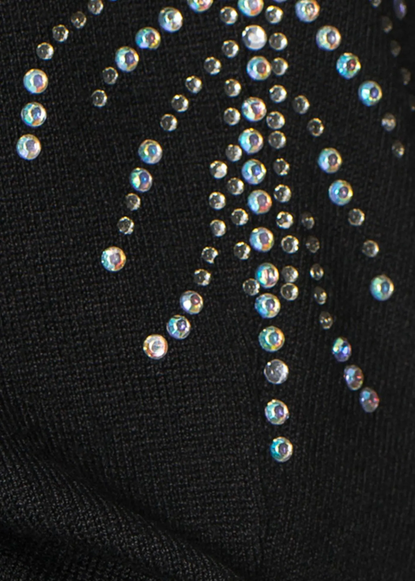 bonprix bonprix Jersey con strass en los hombros Negro