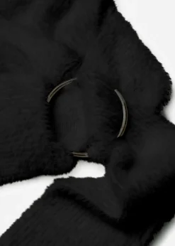bonprix bonprix Jersey cruzado con accesorio Negro Discount
