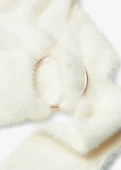 bonprix bonprix Jersey cruzado con accesorio Blanco lana New
