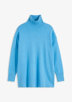 bonprix bonprix Jersey de canalé de algodón puro azul brillante Online