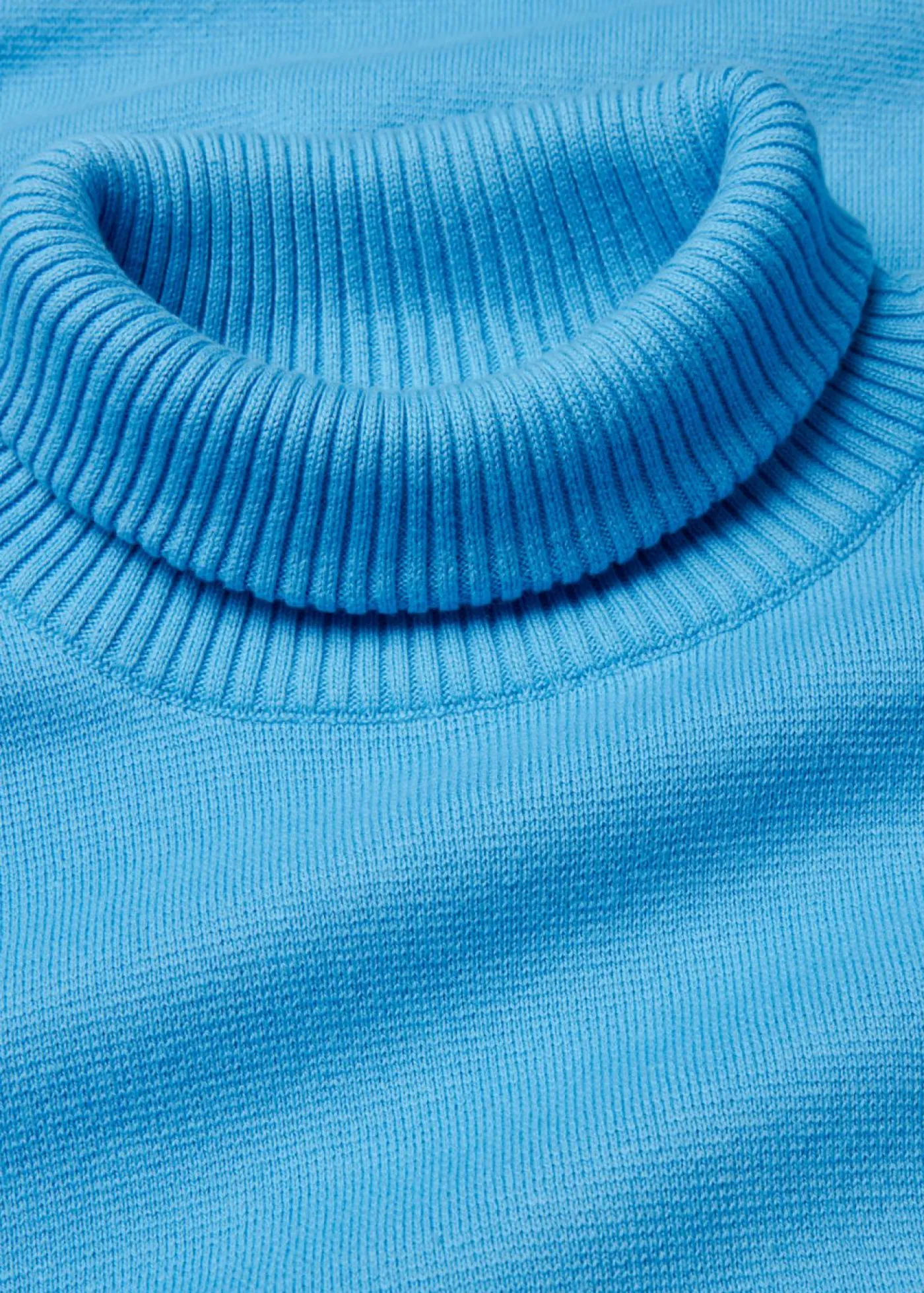 bonprix bonprix Jersey de canalé de algodón puro azul brillante Online