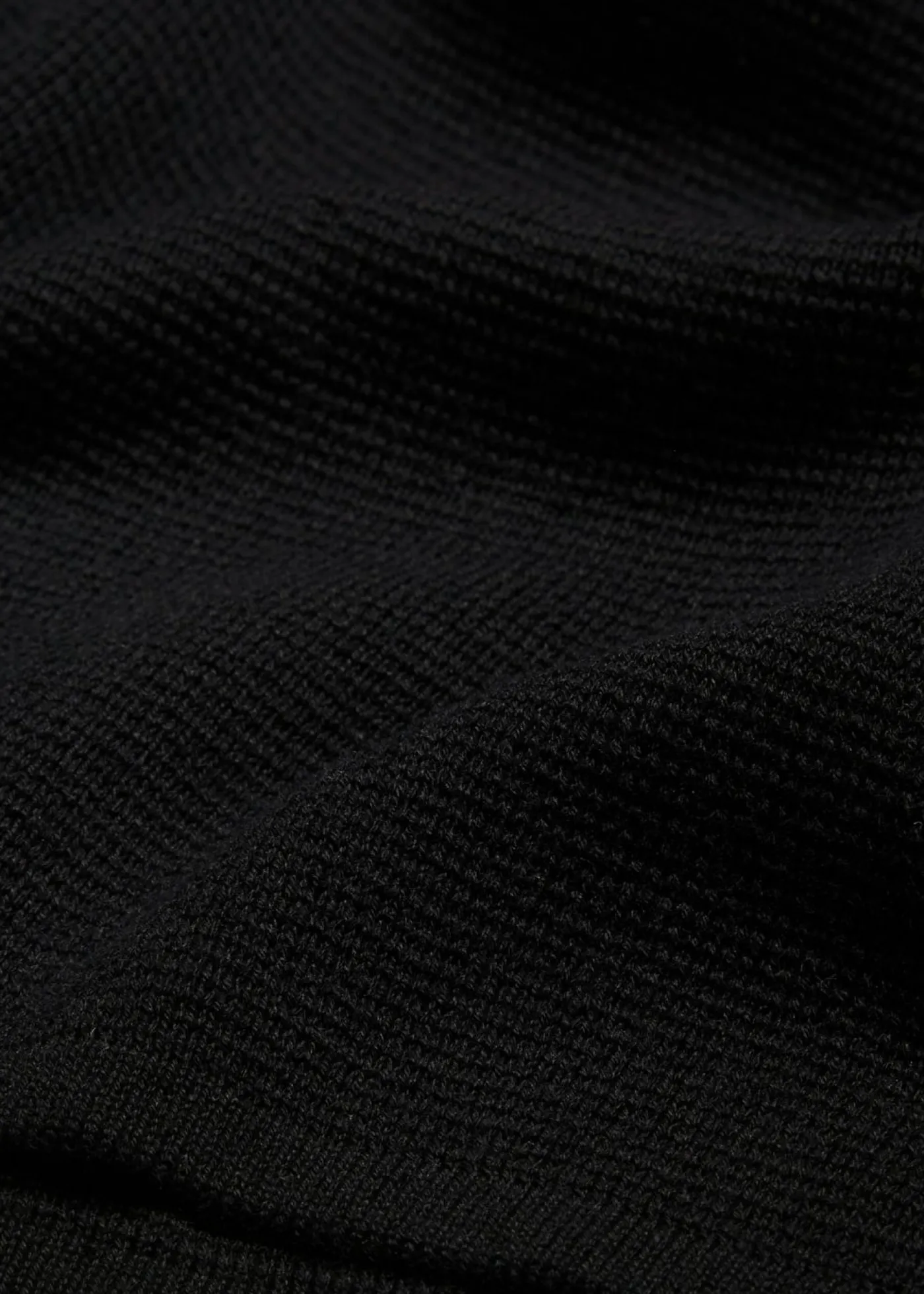 bonprix bonprix Jersey de canalé Milano con cuello redondo Negro Discount