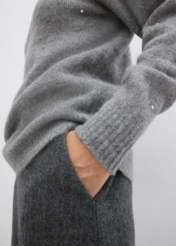 bonprix bonprix Jersey de cuello alto Gris jaspeado Discount