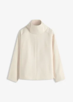 bonprix bonprix Jersey de cuello alto blanco perla New