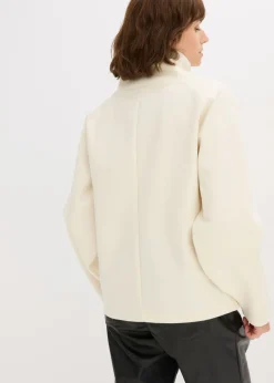 bonprix bonprix Jersey de cuello alto blanco perla New