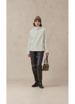 bonprix bonprix Jersey de cuello alto blanco perla New