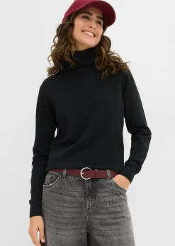 bonprix bonprix Jersey de cuello alto Negro Best