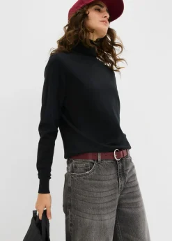 bonprix bonprix Jersey de cuello alto Negro Best