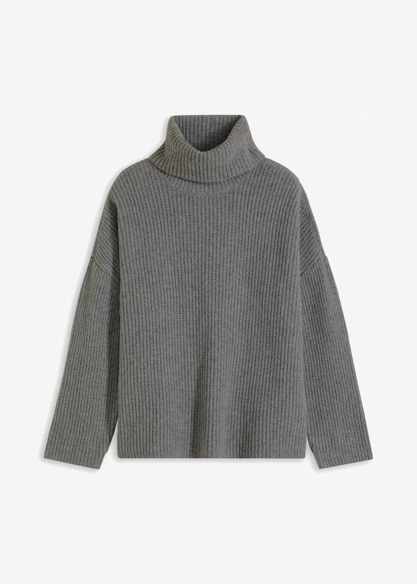 bonprix bonprix Jersey de cuello alto Gris jaspeado