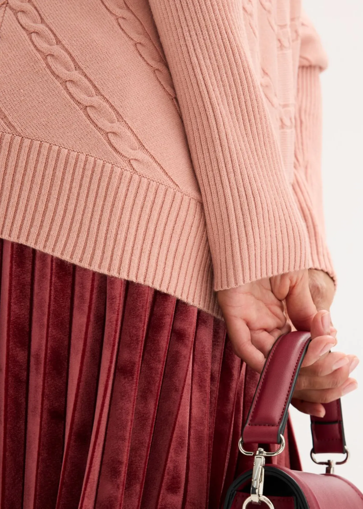 bonprix bonprix Jersey de cuello alto Rosa vintage Discount