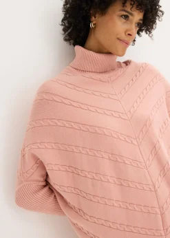 bonprix bonprix Jersey de cuello alto Rosa vintage Discount
