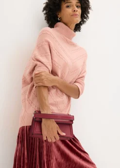 bonprix bonprix Jersey de cuello alto Rosa vintage Discount
