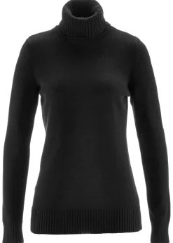 bonprix bonprix Jersey de cuello alto Negro Online