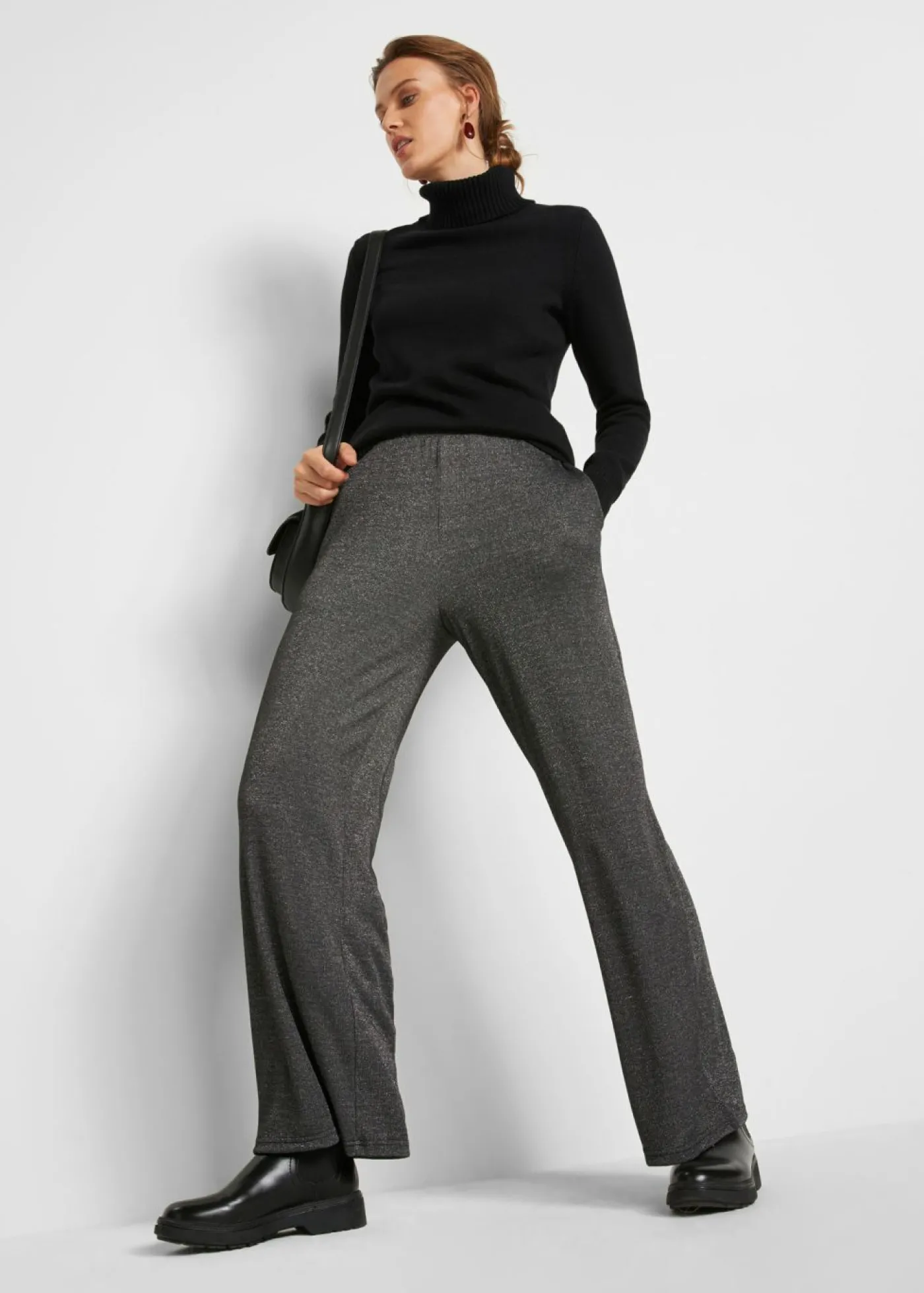 bonprix bonprix Jersey de cuello alto Negro Online