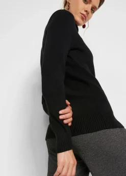 bonprix bonprix Jersey de cuello alto Negro Online