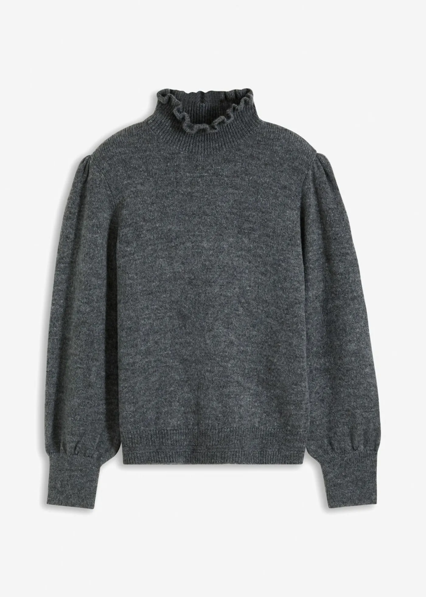 bonprix bonprix Jersey de cuello alto Gris jaspeado Hot