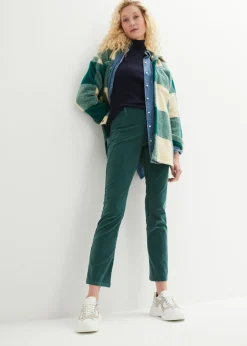 bonprix bonprix Jersey de cuello alto y manga corta Azul marino Online