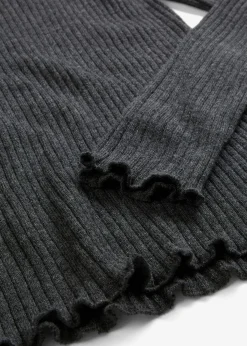 bonprix bonprix Jersey de lana merino fina gris oscuro moteado Online