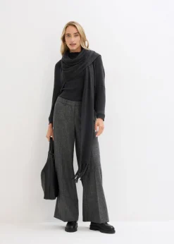 bonprix bonprix Jersey de lana merino fina gris oscuro moteado Online
