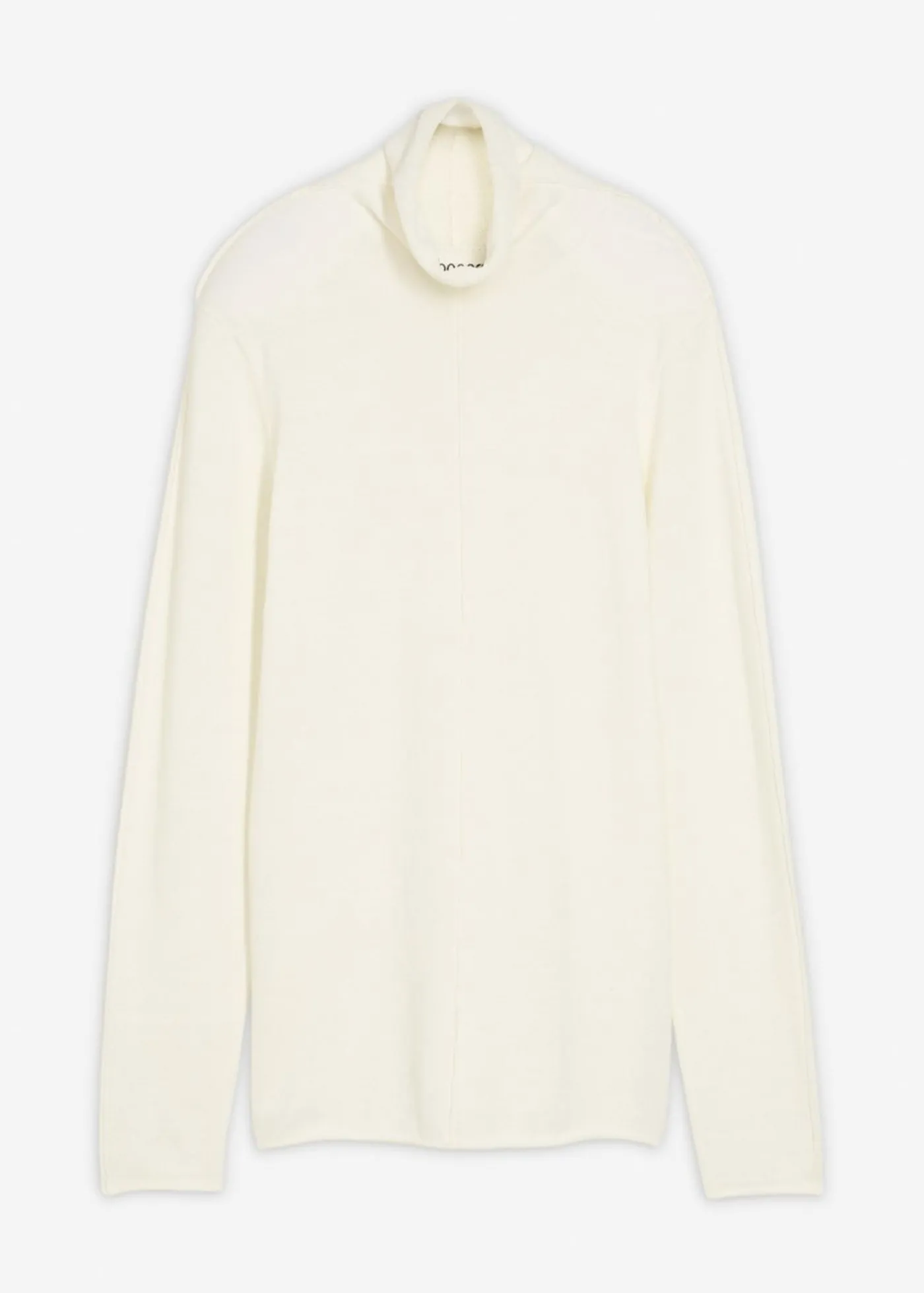 bonprix bonprix Jersey de mezcla de cachemir suave con cuello vuelto Blanco lana Clearance