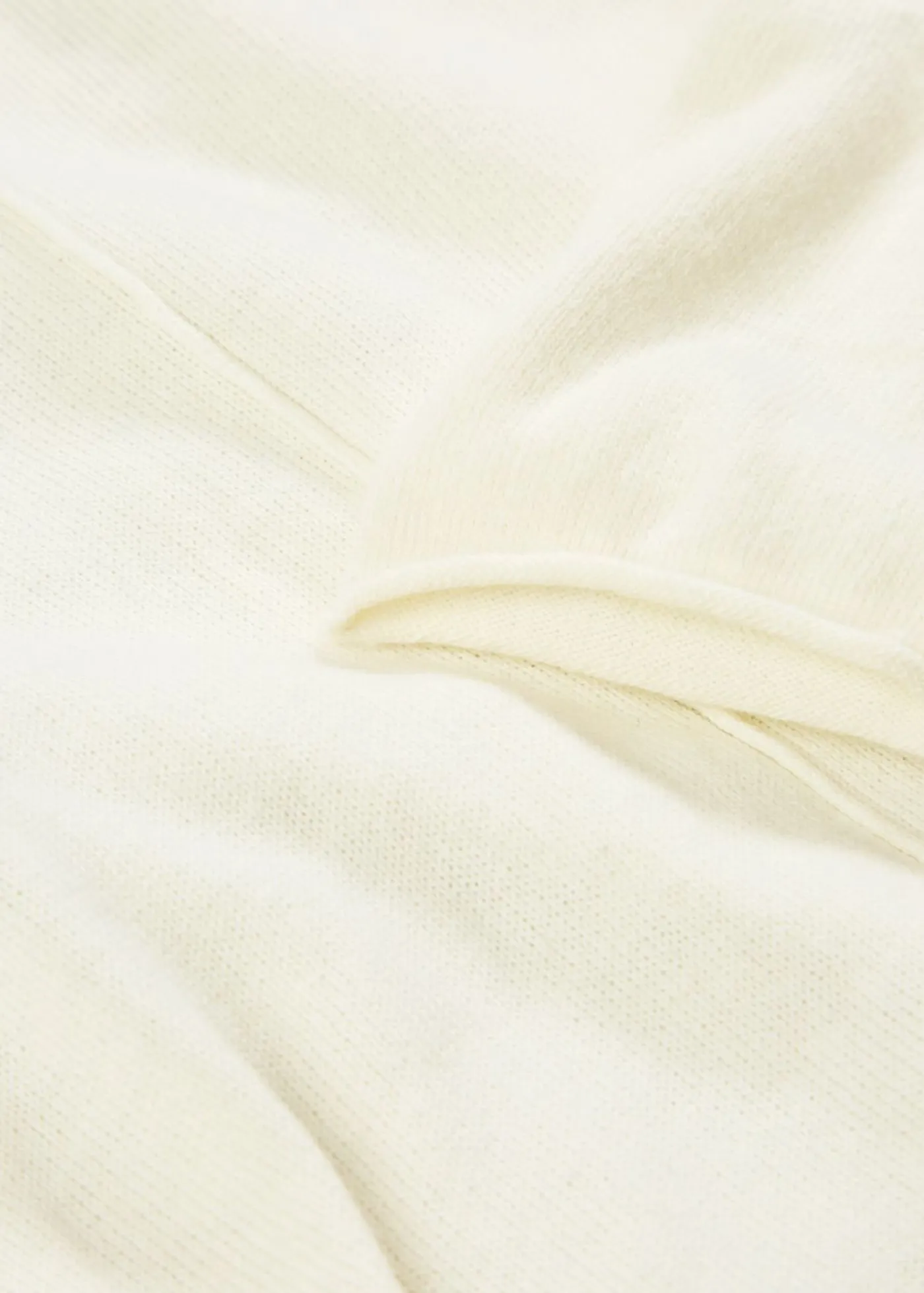 bonprix bonprix Jersey de mezcla de cachemir suave con cuello vuelto Blanco lana Clearance