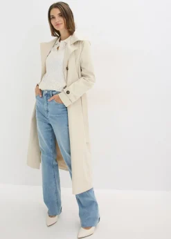 bonprix bonprix Jersey de punto ajour Blanco lana