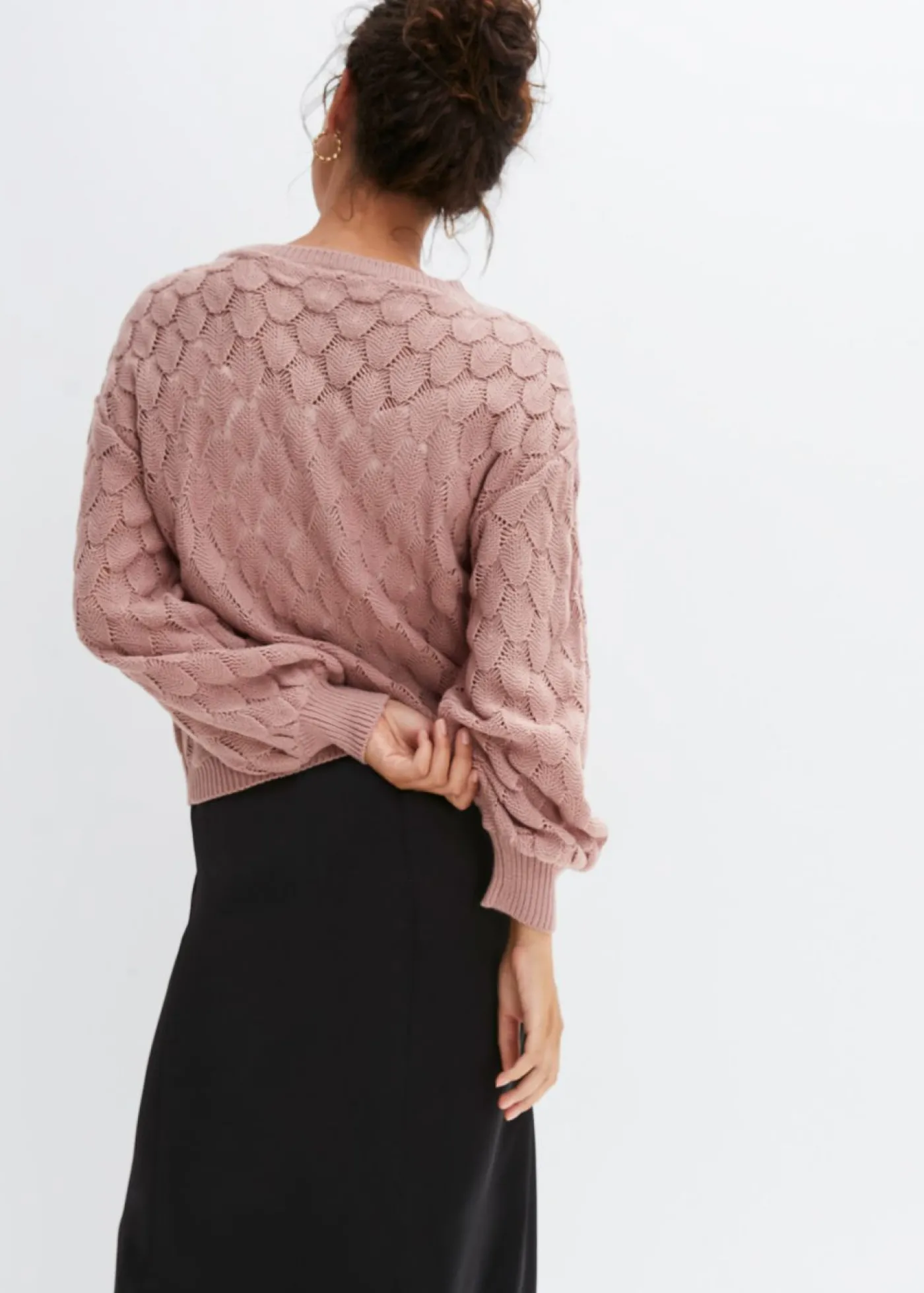 bonprix bonprix Jersey de punto ajour Rosa palo Sale