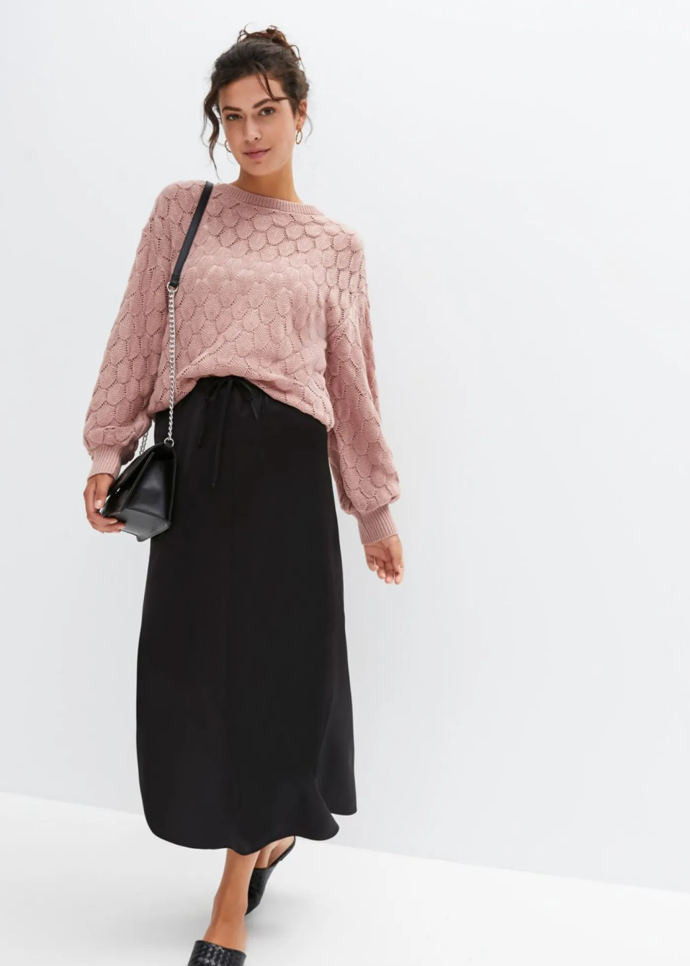bonprix bonprix Jersey de punto ajour Rosa palo Sale