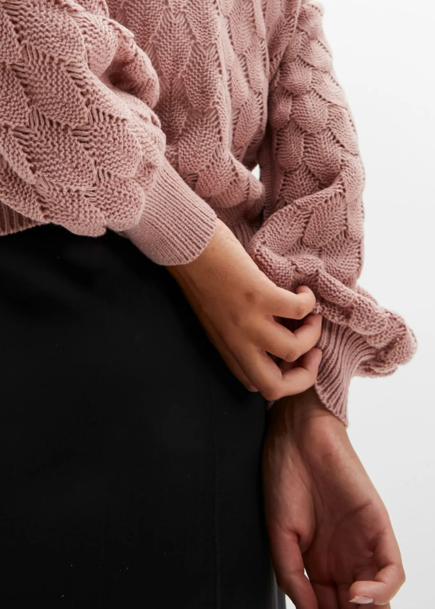 bonprix bonprix Jersey de punto ajour Rosa palo Sale