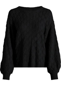 bonprix bonprix Jersey de punto ajour Negro Hot