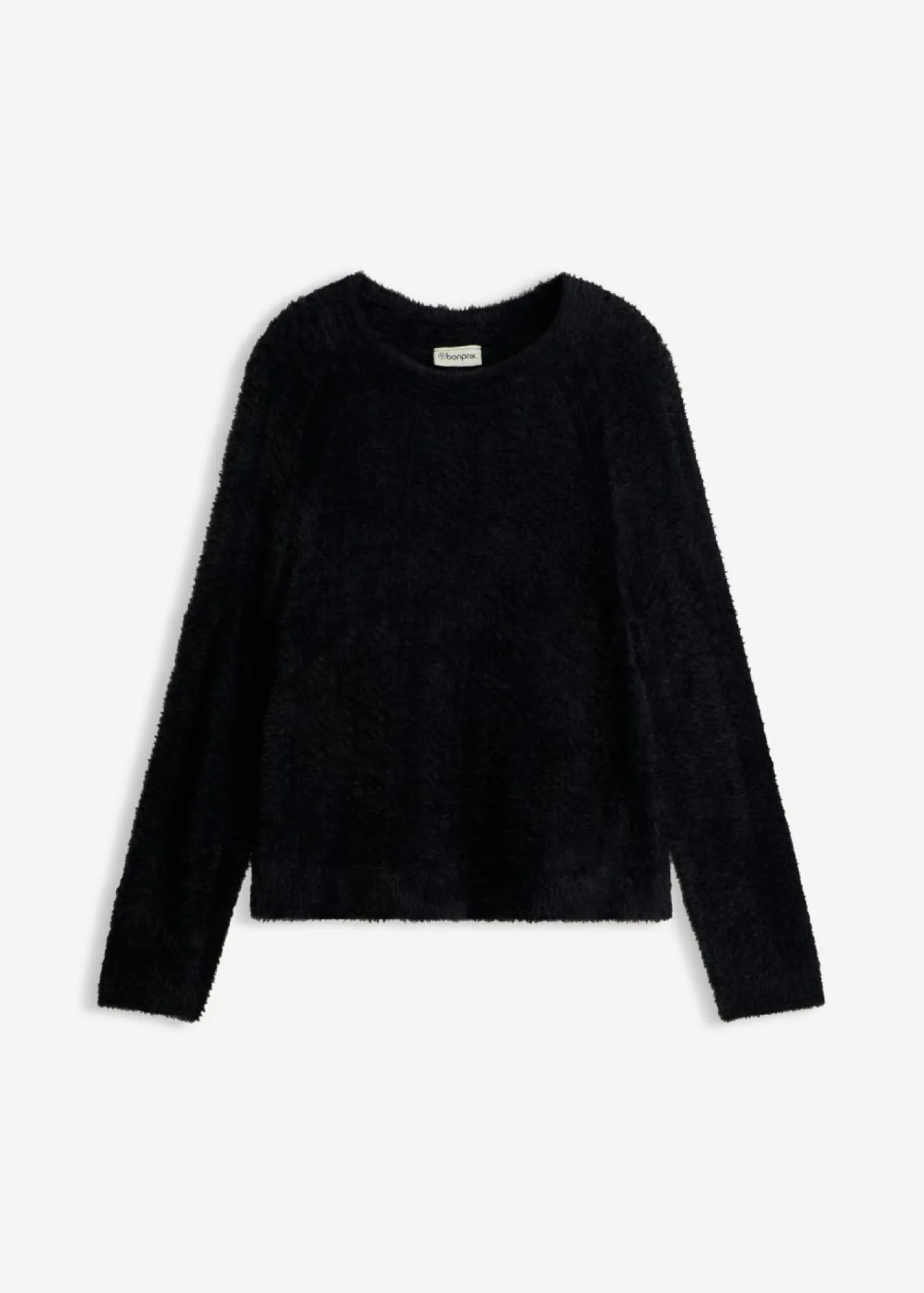 bonprix bonprix Jersey de punto ajour con hilo suave Negro Best