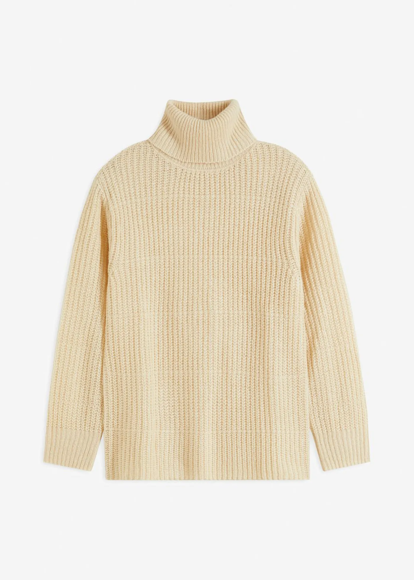 bonprix bonprix Jersey de punto con cuello vuelto gris guijarro
