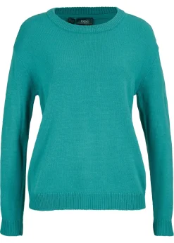 bonprix bonprix Jersey de punto con cuello redondo turquesa Best