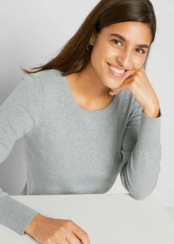 bonprix bonprix Jersey de punto fino Gris Discount