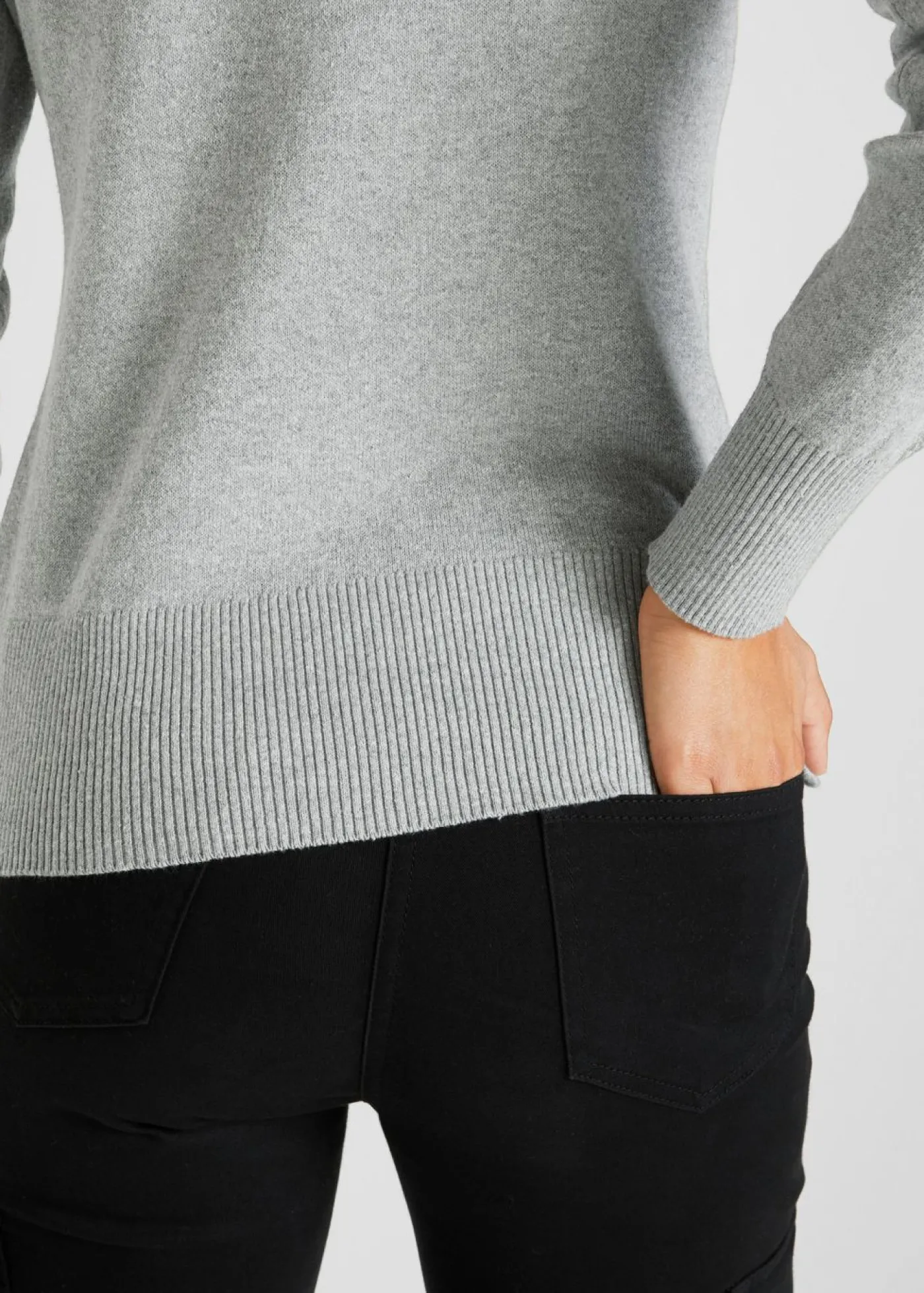 bonprix bonprix Jersey de punto fino Gris Discount