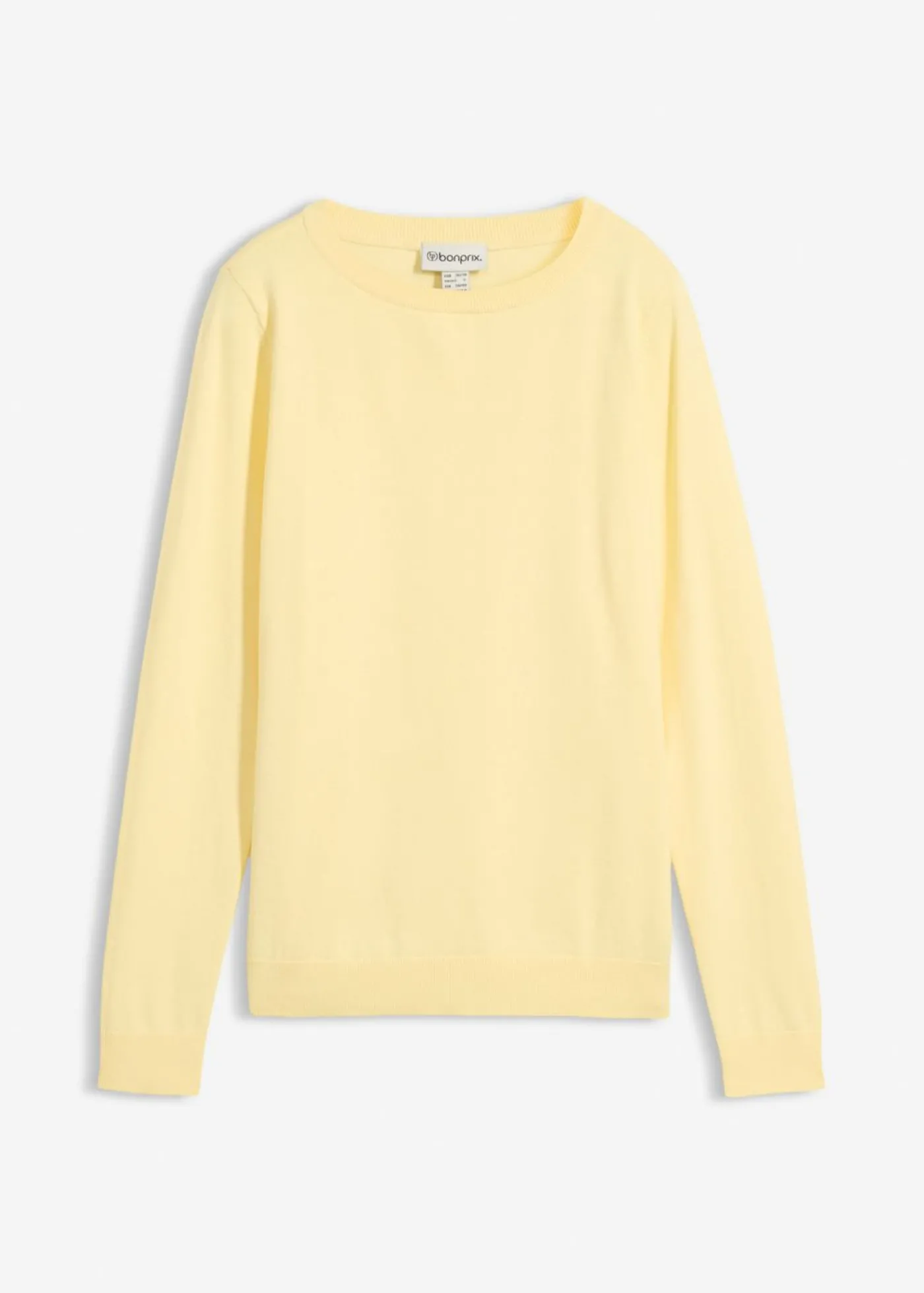 bonprix bonprix Jersey de punto fino Amarillo claro Sale