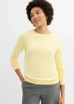 bonprix bonprix Jersey de punto fino Amarillo claro Sale