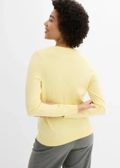 bonprix bonprix Jersey de punto fino Amarillo claro Sale