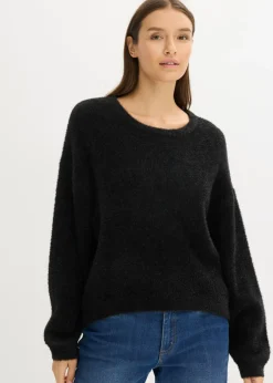bonprix bonprix Jersey de punto fino Negro Sale