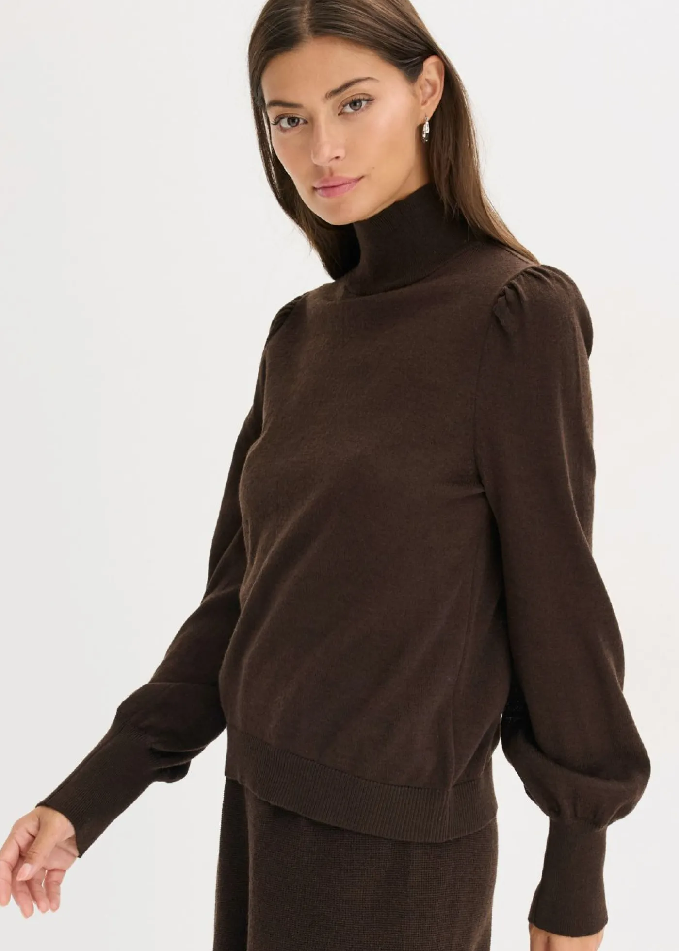 bonprix bonprix Jersey de punto fino marrón oscuro moteado Discount