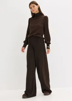 bonprix bonprix Jersey de punto fino marrón oscuro moteado Discount