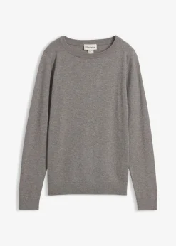 bonprix bonprix Jersey de punto fino gris jaspeado moteado Hot