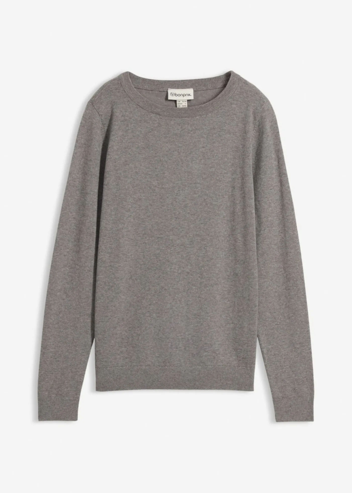 bonprix bonprix Jersey de punto fino gris jaspeado moteado Hot