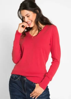 bonprix bonprix Jersey de punto fino Rojo Online