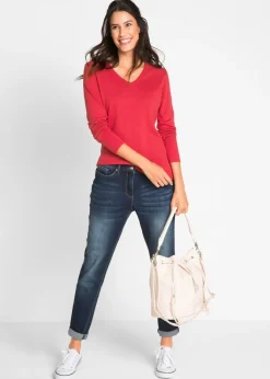 bonprix bonprix Jersey de punto fino Rojo Online