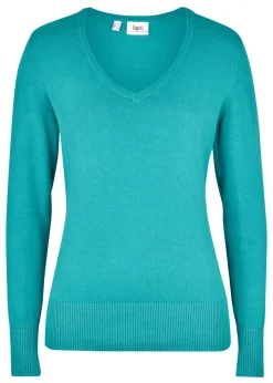 bonprix bonprix Jersey de punto fino Verde aguamarina