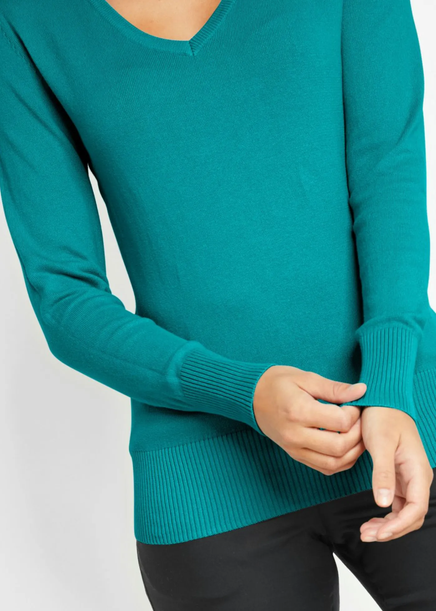 bonprix bonprix Jersey de punto fino Verde aguamarina