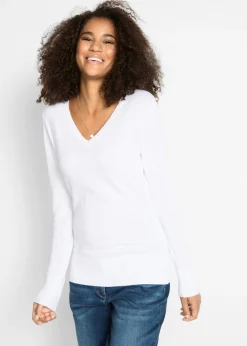 bonprix bonprix Jersey de punto fino Blanco Discount