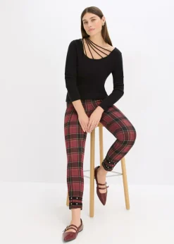 bonprix bonprix Jersey de punto fino con escote profundo Negro New